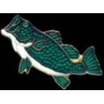 FISH PINS BASS PIN GREEN 